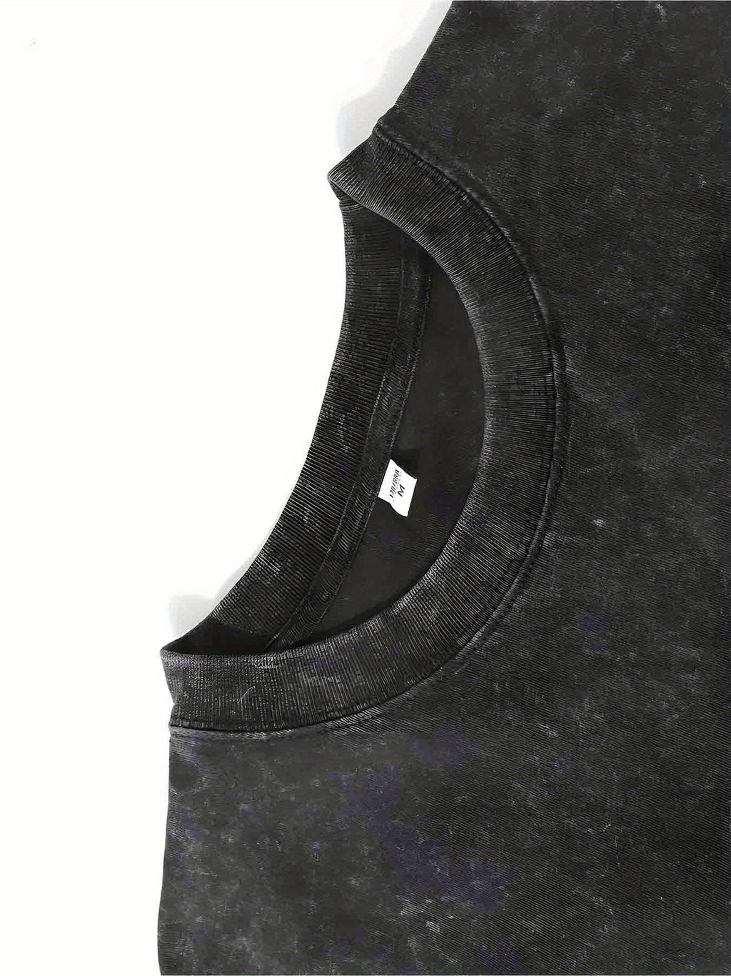 1pc, 230G Double-Sided Washed, Sticker Teddy Bear Printed T-Shirt